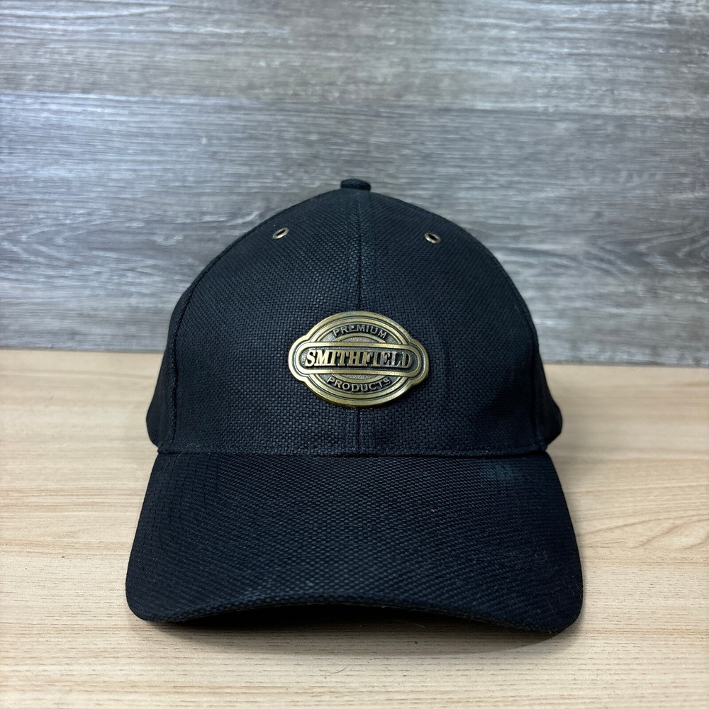 Smithfield Hat‎ Cap Strap Back Black Premium Products One Size Adjustable